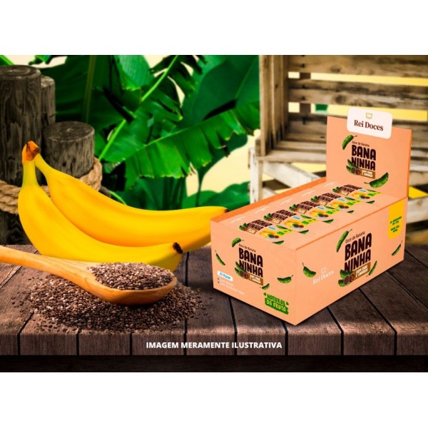 BANANINHA - REI DOCES - 25g CREMOSA CHIA LINHACA - DP24